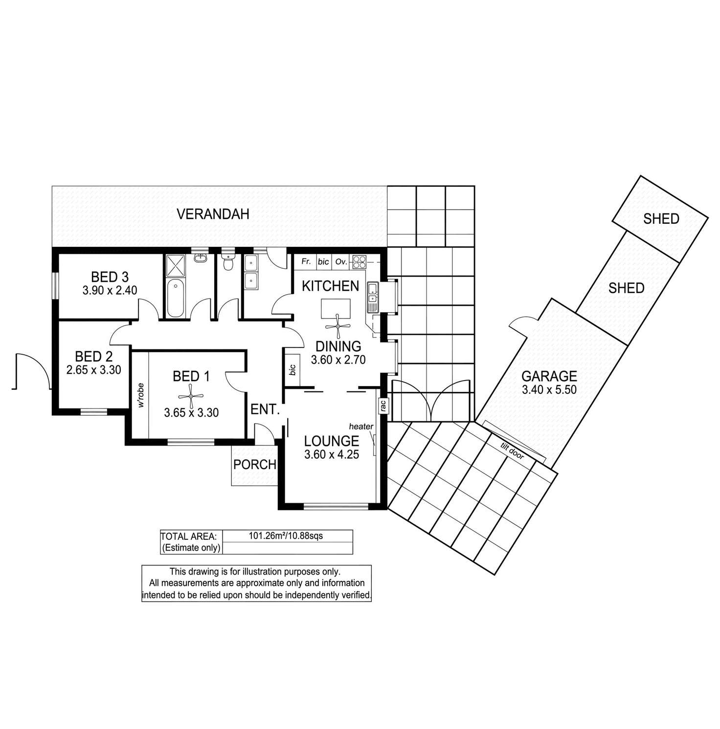 Floorplan of Homely house listing, 67 Sixth Avenue, Ascot Park SA 5043