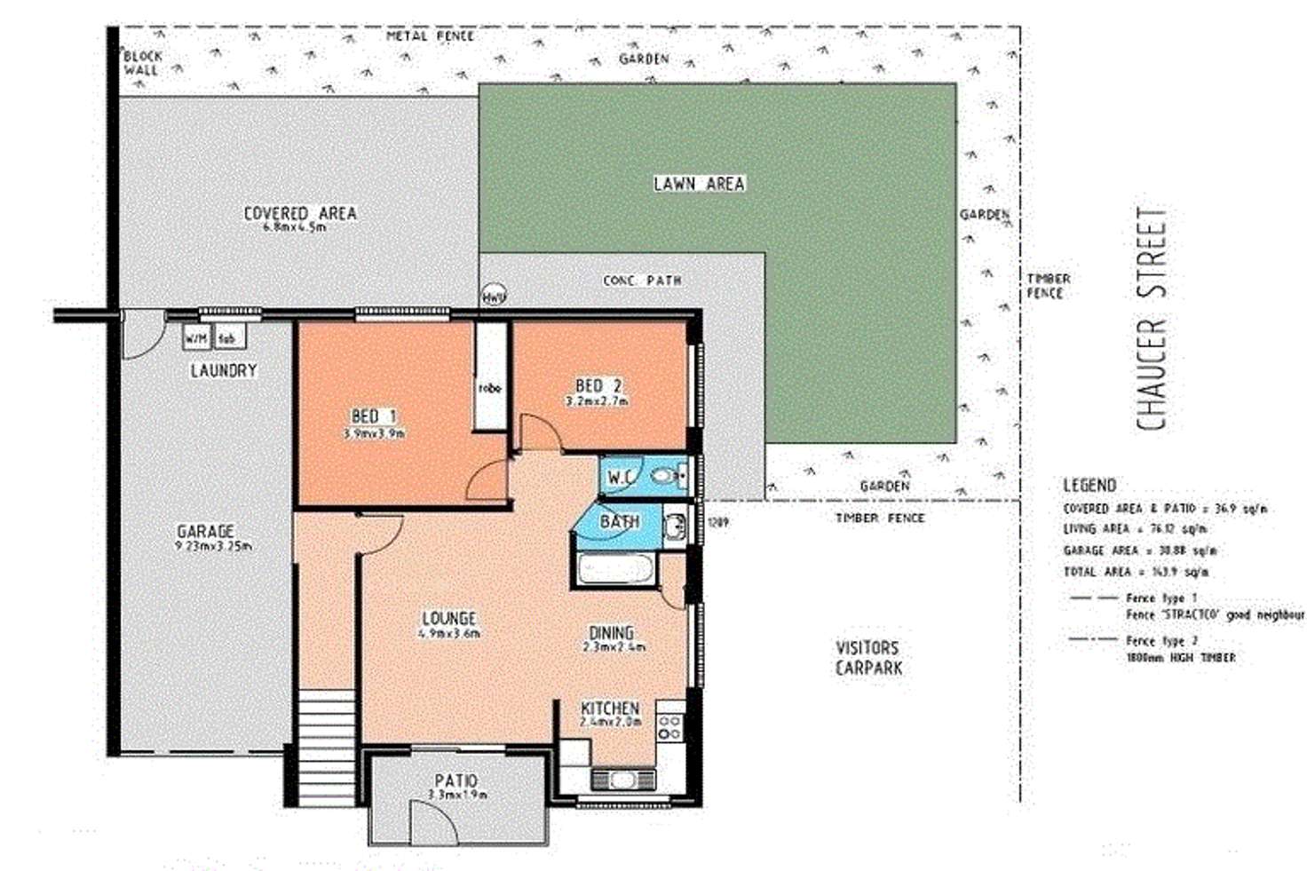 Floorplan of Homely unit listing, 1/37 Chaucer Street, Moorooka QLD 4105