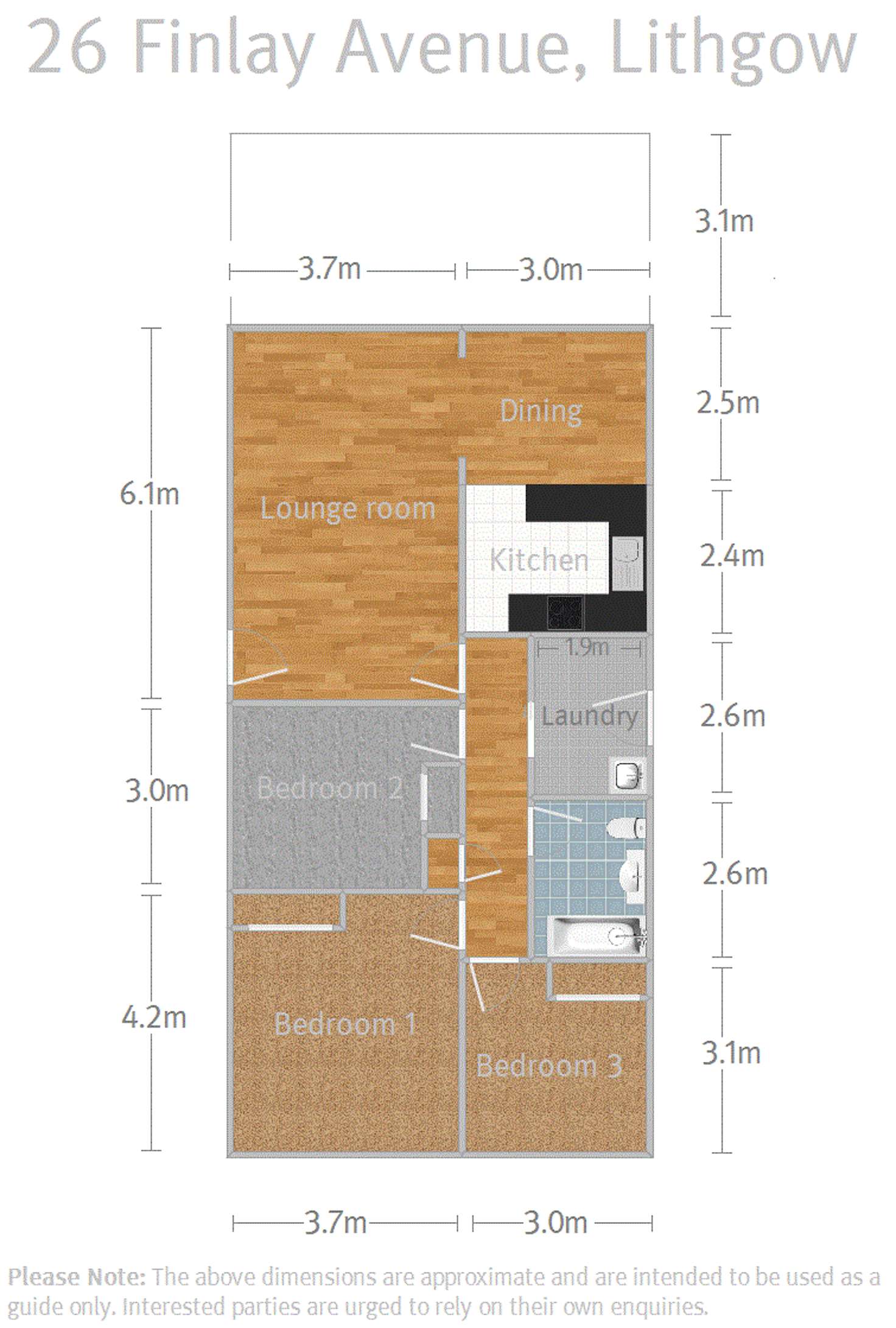 Floorplan of Homely house listing, 26 Finlay Avenue, Lithgow NSW 2790