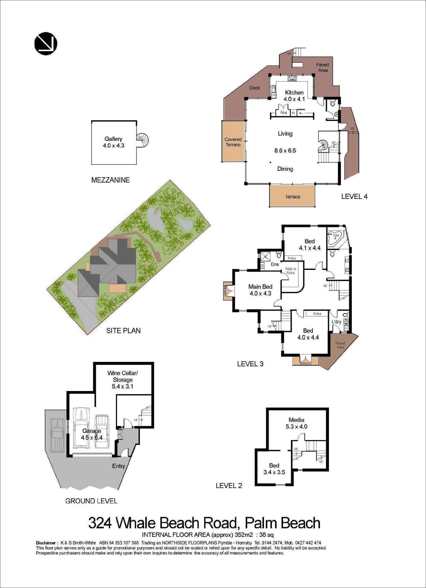 Floorplan of Homely house listing, 324 Whale Beach Road, Palm Beach NSW 2108