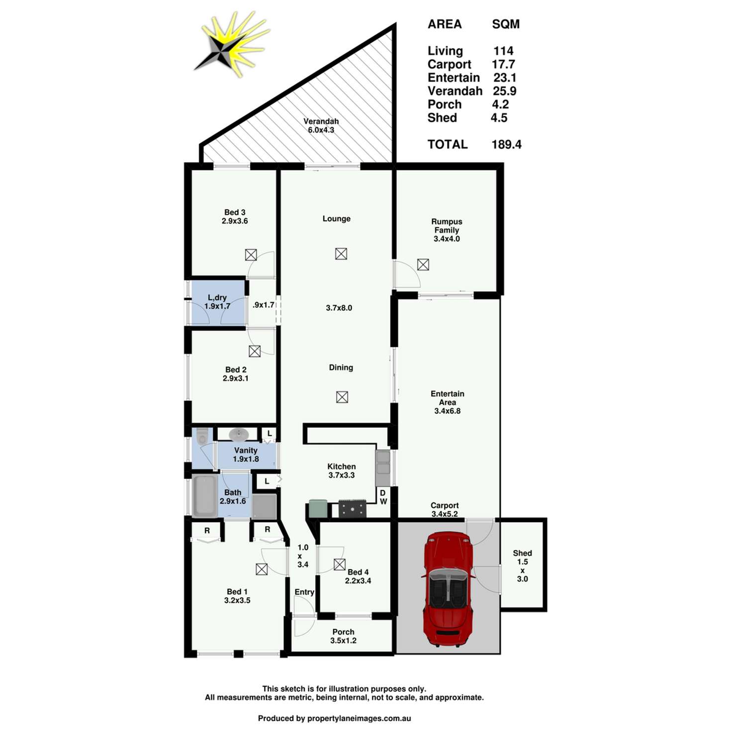 Floorplan of Homely house listing, 1A Kendall Street, Evanston SA 5116