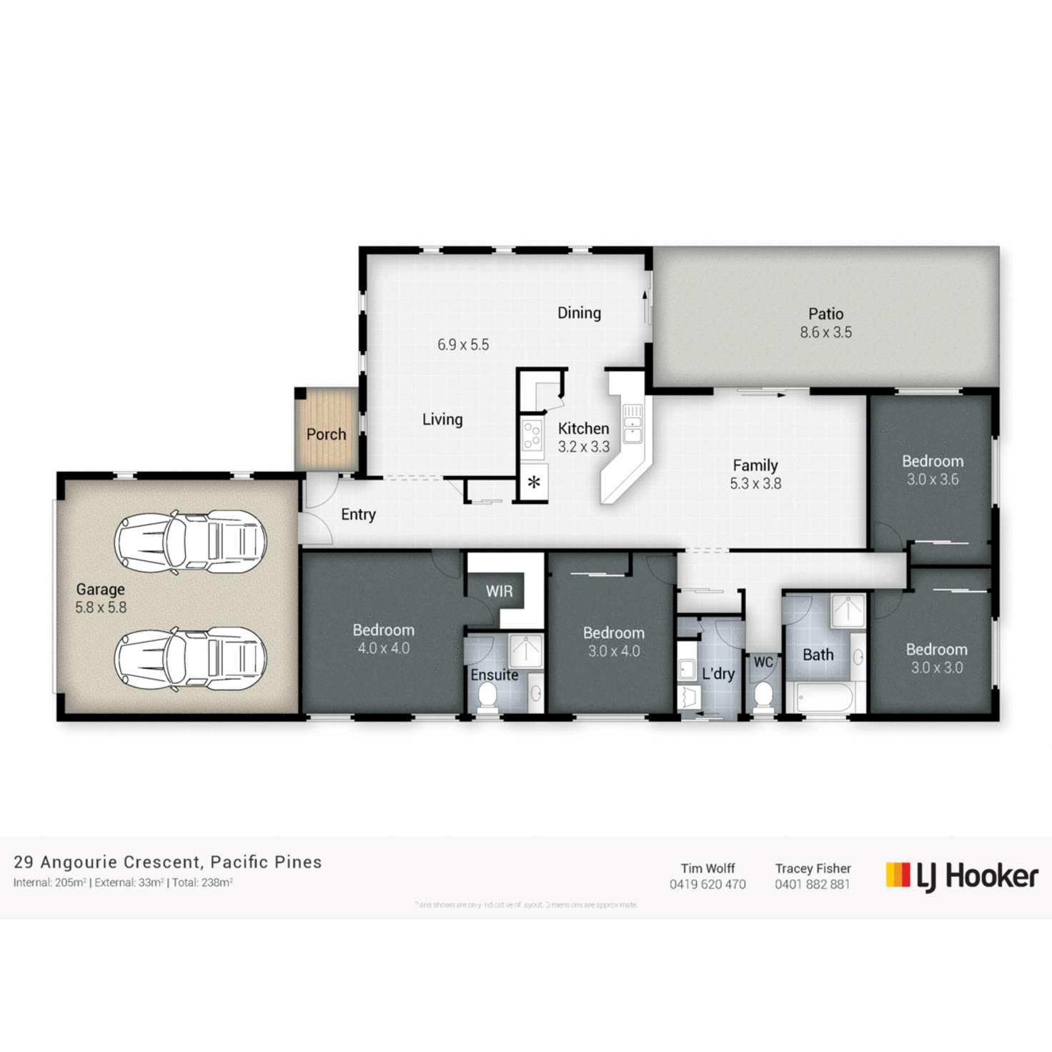 Floorplan of Homely house listing, 29 Angourie Crescent, Pacific Pines QLD 4211