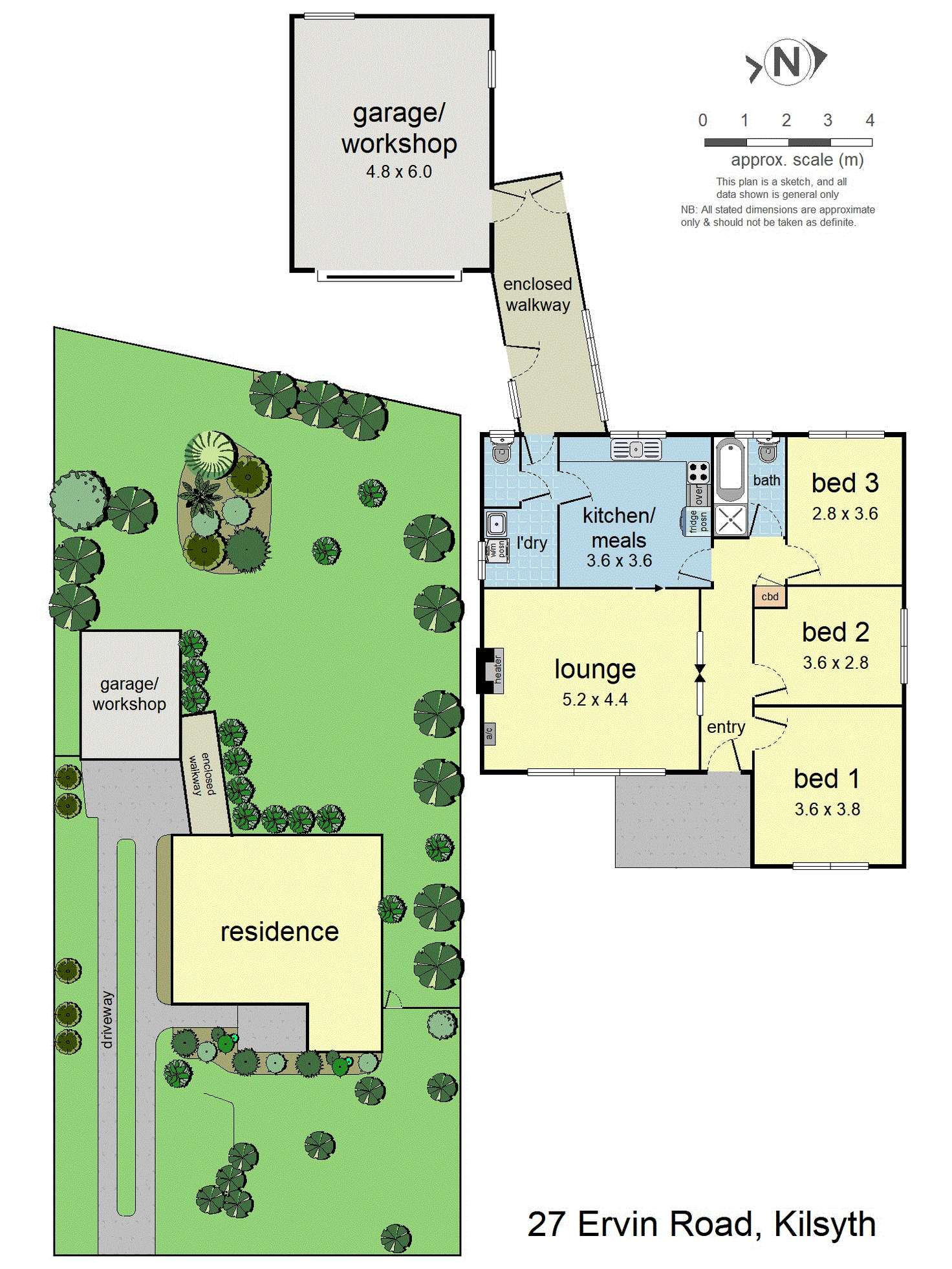 Floorplan of Homely house listing, 27 Ervin Road, Kilsyth VIC 3137