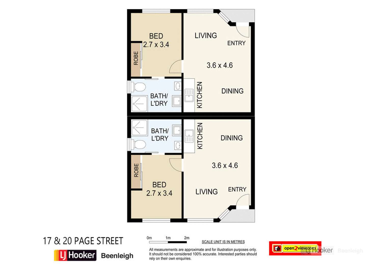 Floorplan of Homely unit listing, 17 & 20/8 Page Street, Bethania QLD 4205