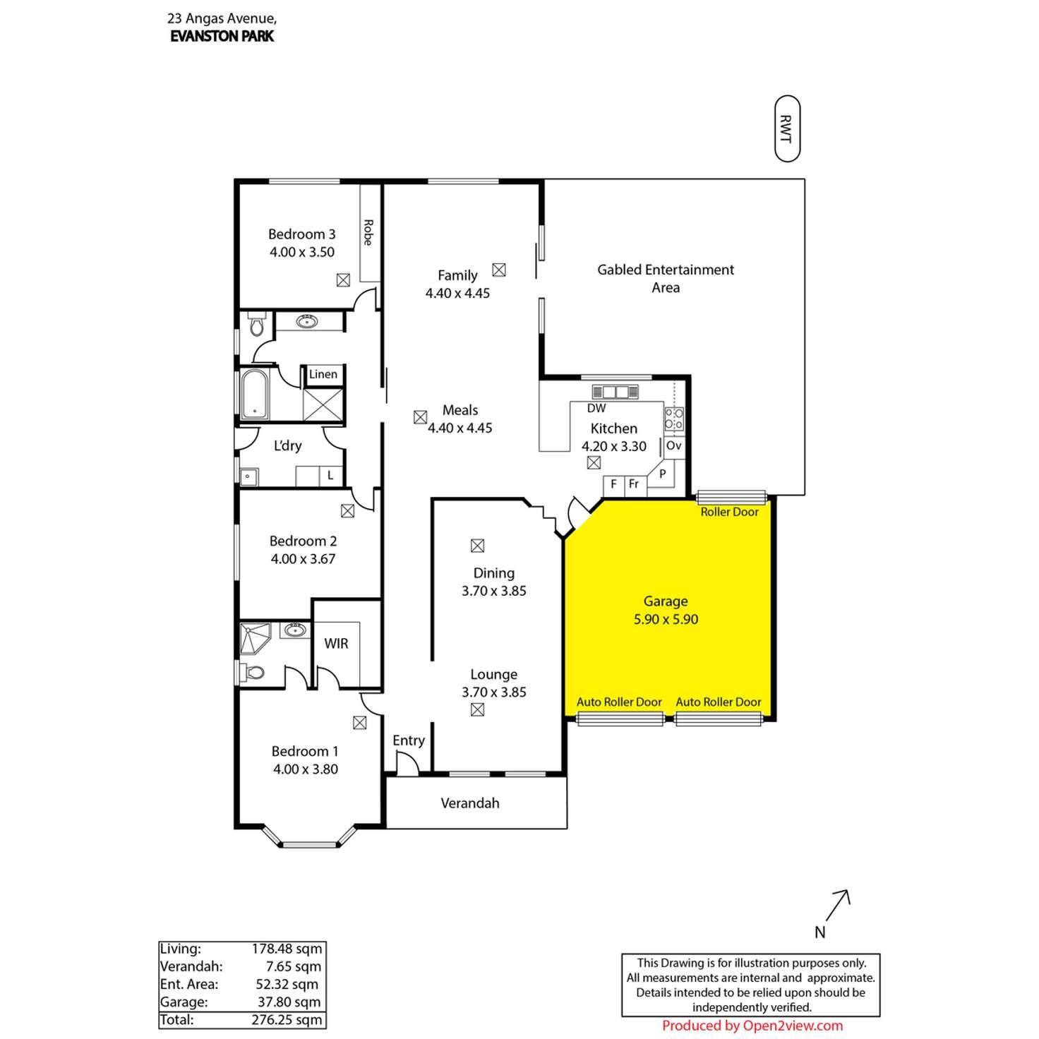 Floorplan of Homely house listing, 23 Angas Avenue, Evanston Park SA 5116
