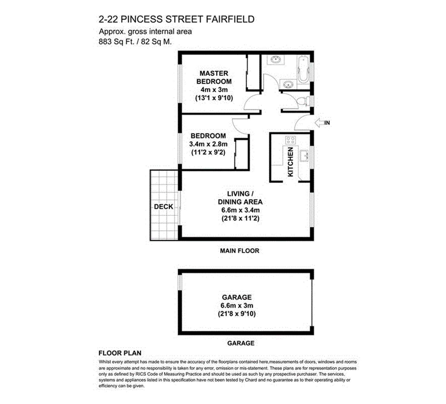 Floorplan of Homely unit listing, 2/22 Princess Street, Fairfield QLD 4103