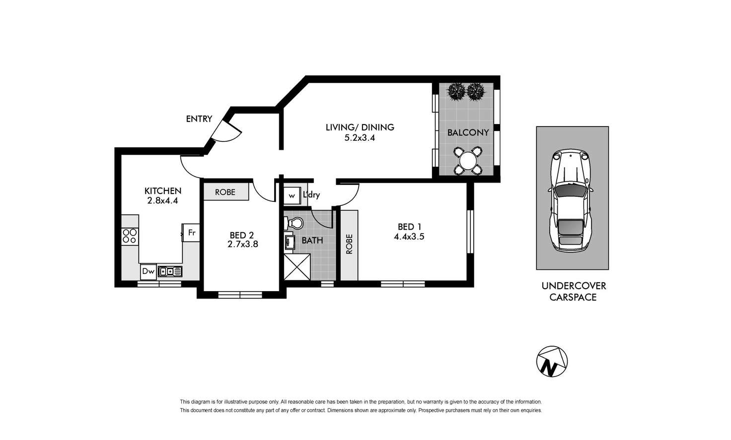 Floorplan of Homely apartment listing, 8/3 Plumer Road, Rose Bay NSW 2029
