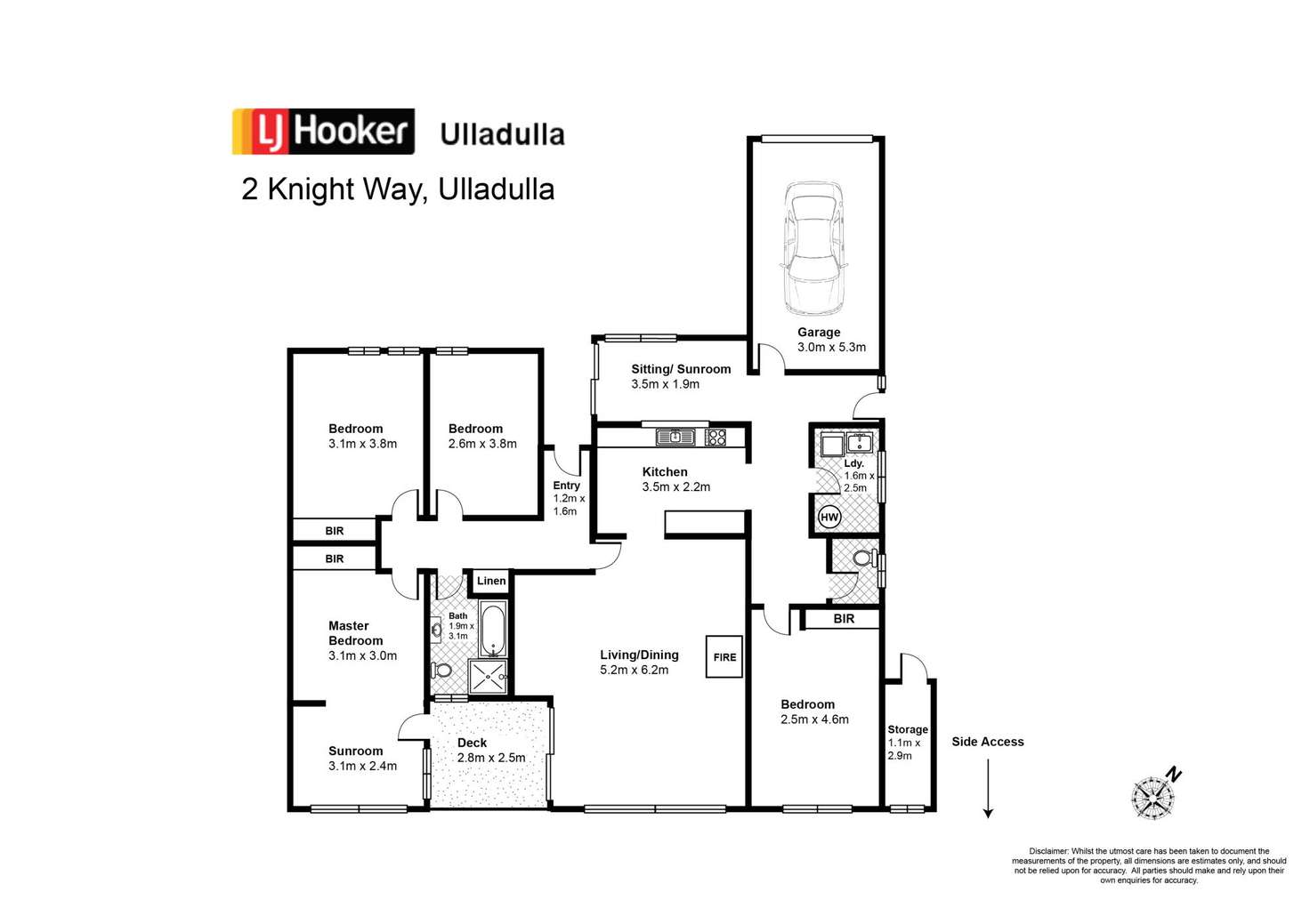 Floorplan of Homely house listing, 2 Knight Way, Ulladulla NSW 2539