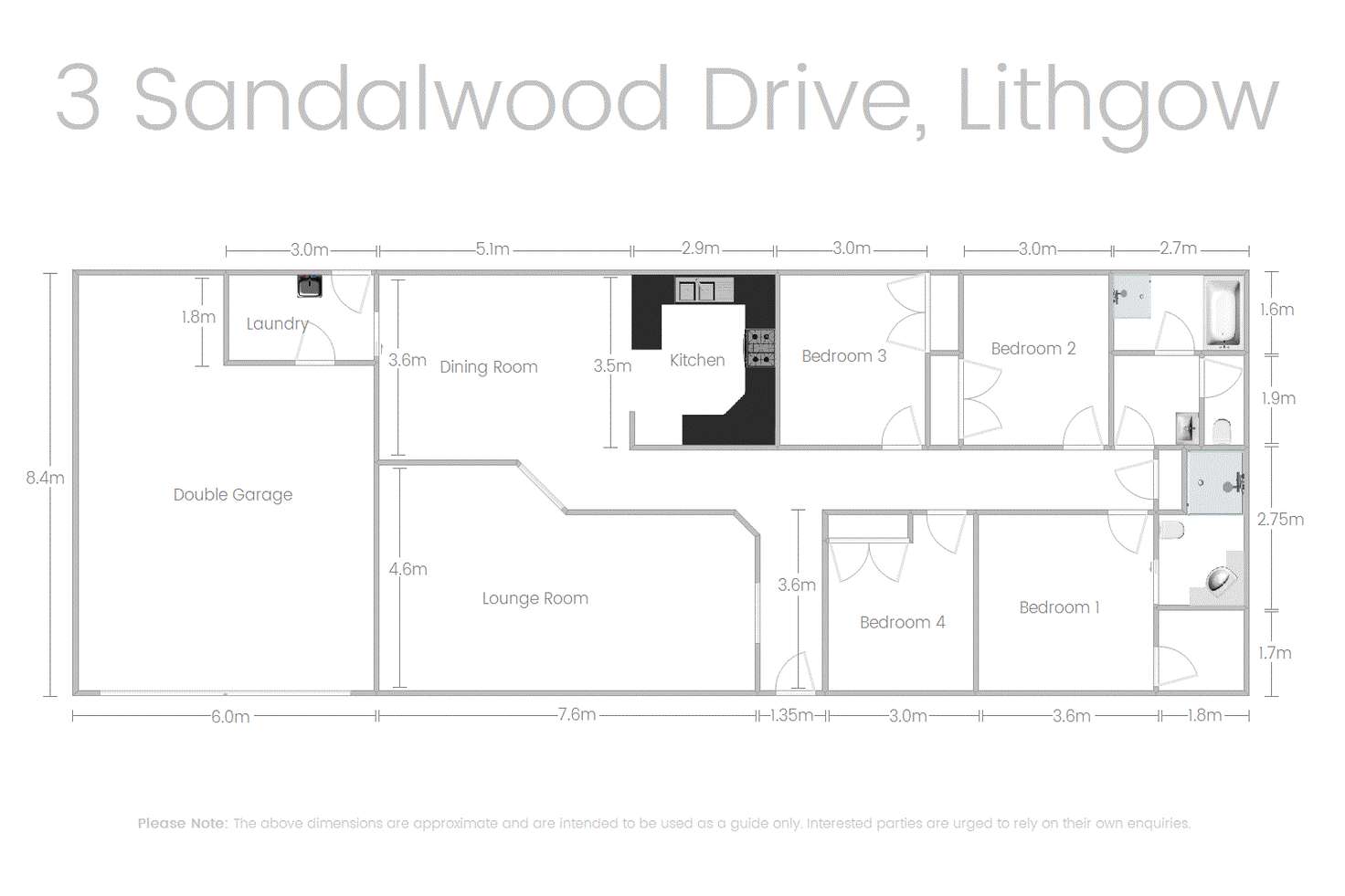 Floorplan of Homely house listing, 3 Sandalwood Drive, Lithgow NSW 2790