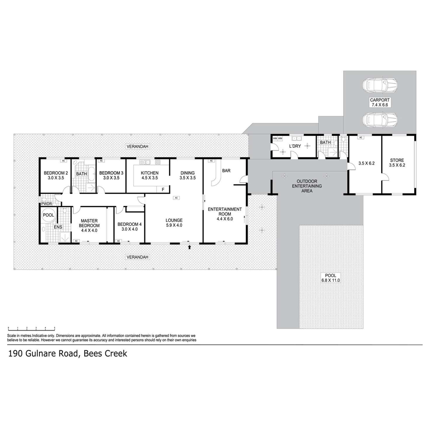 Floorplan of Homely house listing, 190 Gulnare Road, Bees Creek NT 822