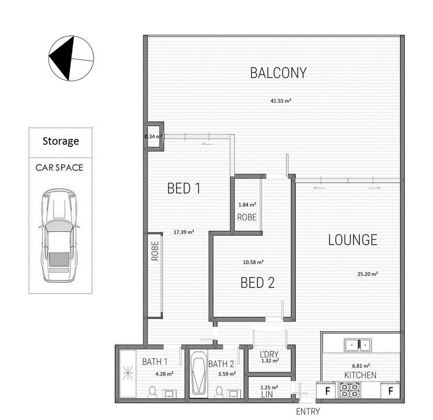 Floorplan of Homely unit listing, 508/46 Walker Street, Rhodes NSW 2138