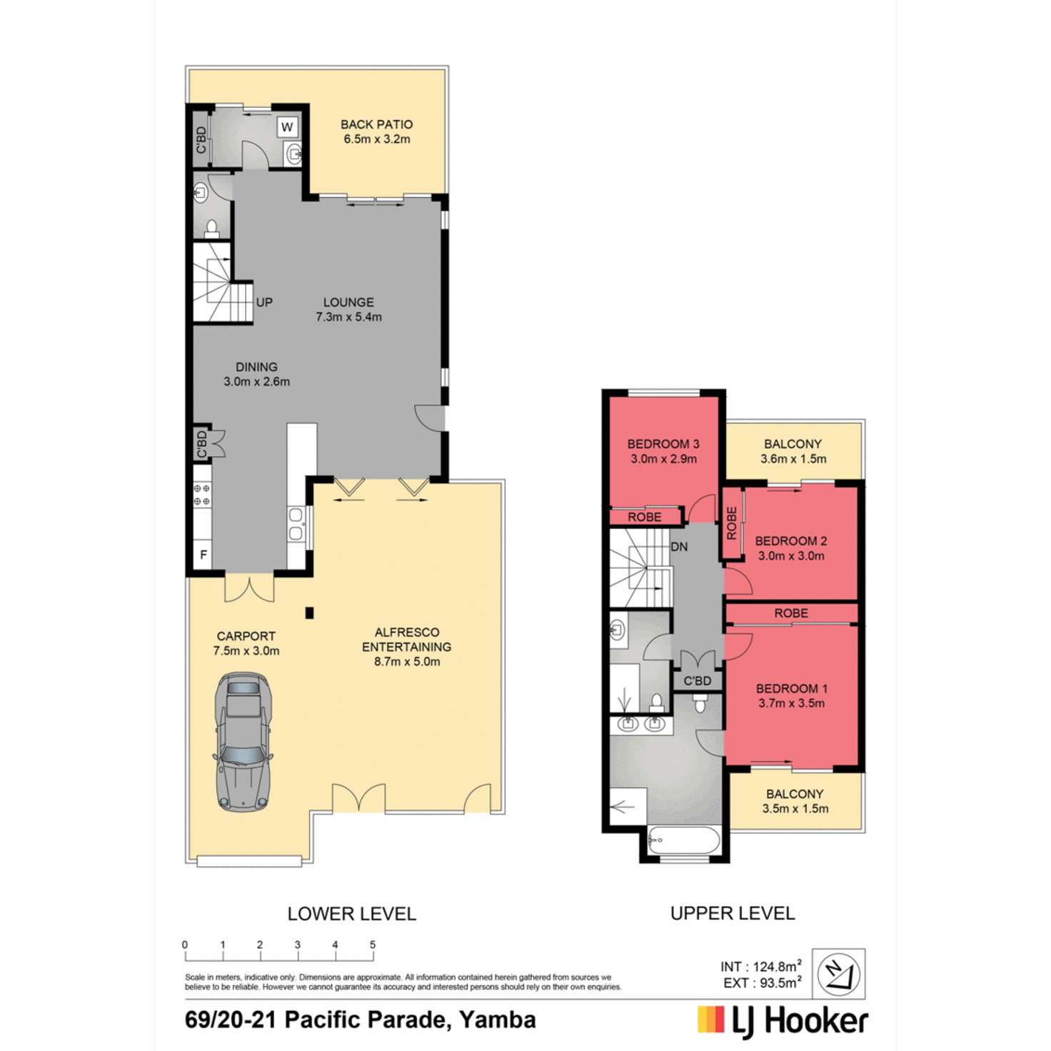 Floorplan of Homely townhouse listing, 69/20-21 Pacific Parade, Yamba NSW 2464