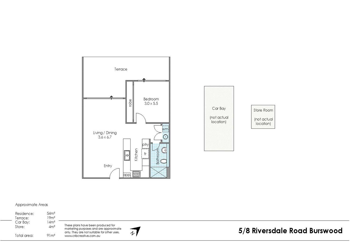 Floorplan of Homely apartment listing, 5/8 Riversdale Road, Burswood WA 6100
