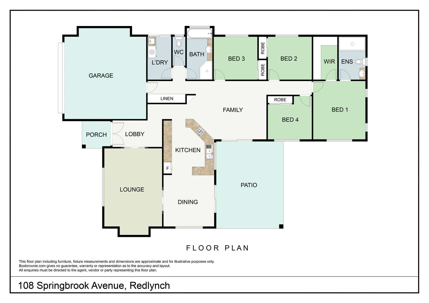 Floorplan of Homely house listing, 108 Springbrook Avenue, Redlynch QLD 4870