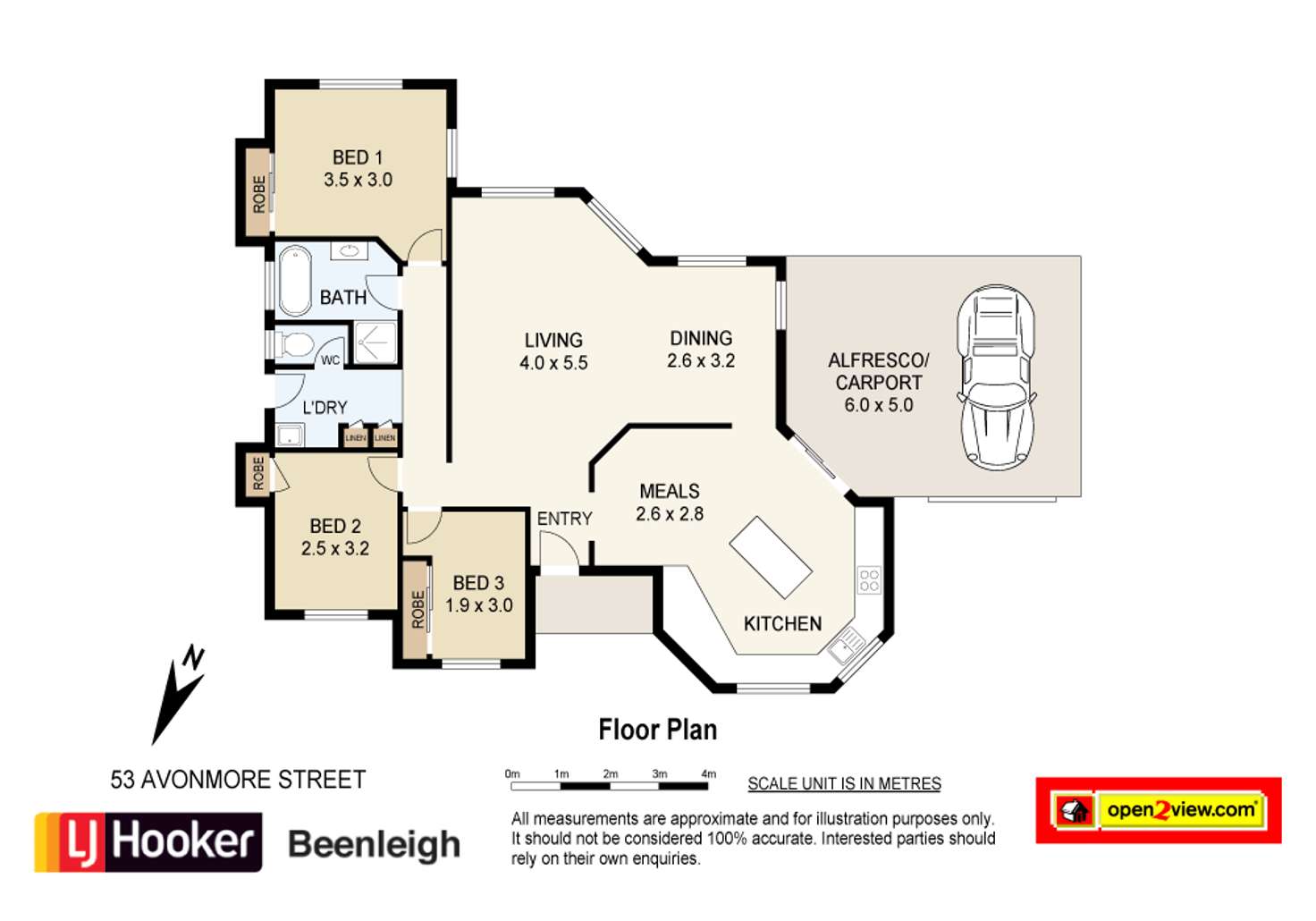 Floorplan of Homely house listing, 53A Avonmore Street, Edens Landing QLD 4207