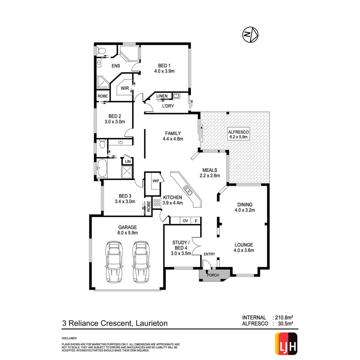 Floorplan of Homely house listing, 3 Reliance Crescent, Laurieton NSW 2443