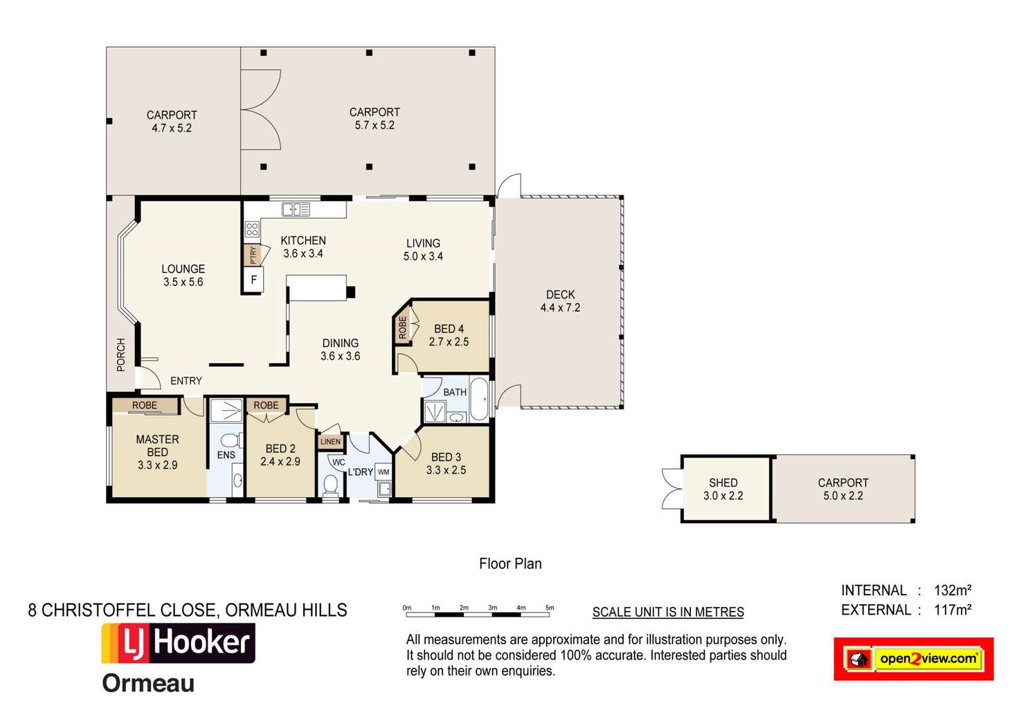 Floorplan of Homely house listing, 8 Christoffel Close, Ormeau Hills QLD 4208