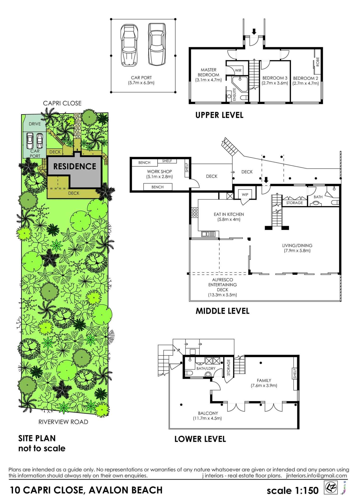 Floorplan of Homely house listing, 10 Capri Close, Avalon Beach NSW 2107