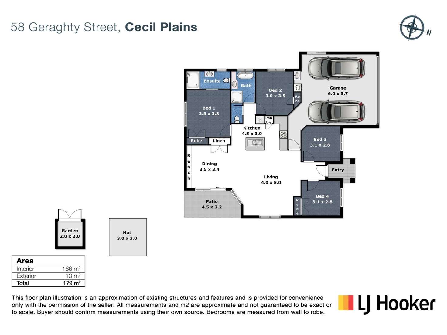 Floorplan of Homely house listing, 58 Geraghty Street, Cecil Plains QLD 4407