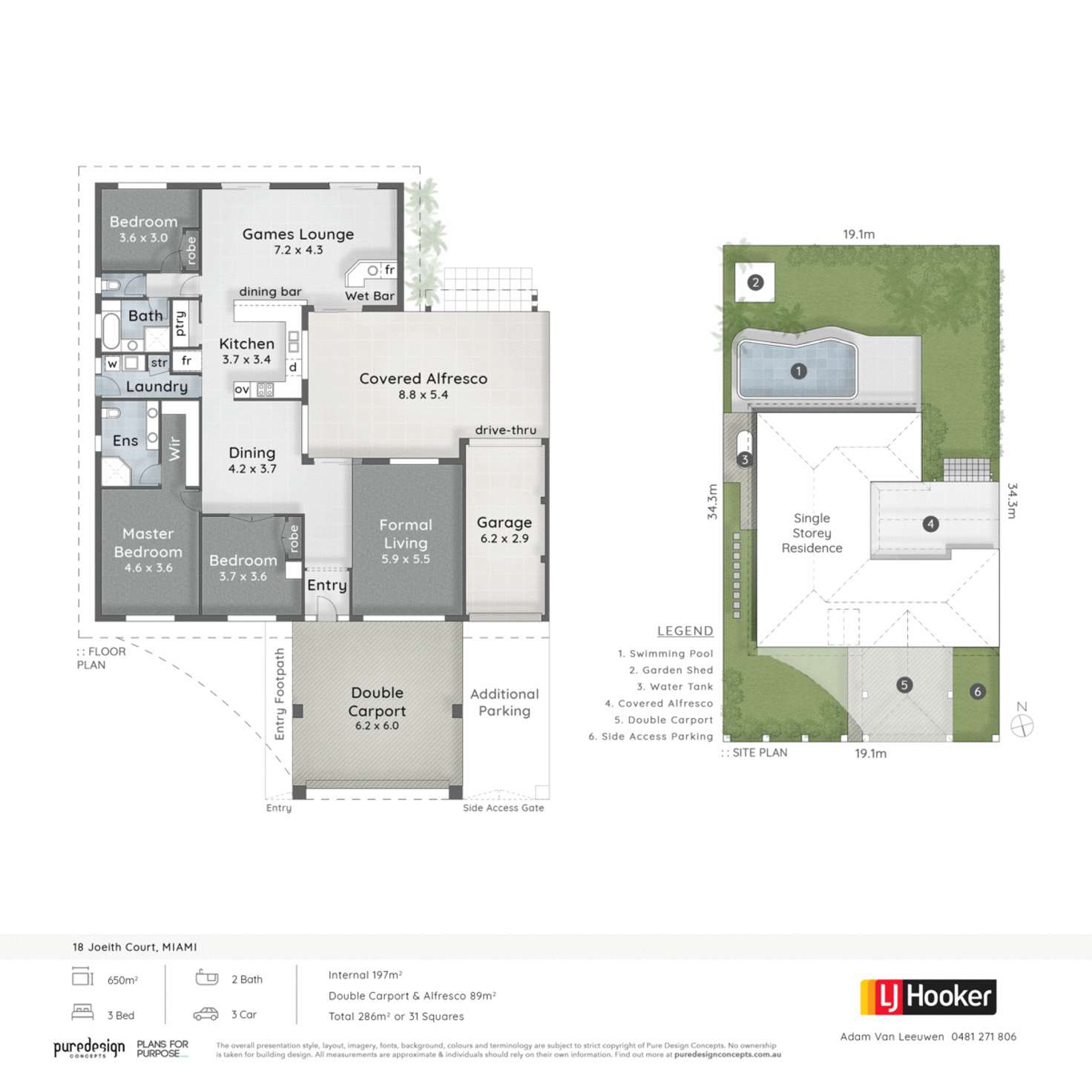Floorplan of Homely house listing, 18 Joeith Court, Miami QLD 4220