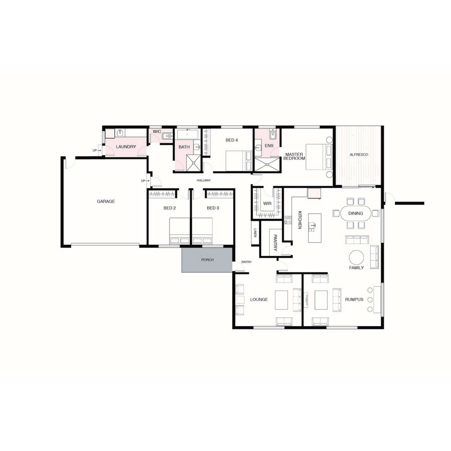 Floorplan of Homely house listing, 41 Charles Perkins Circuit, Bonner ACT 2914