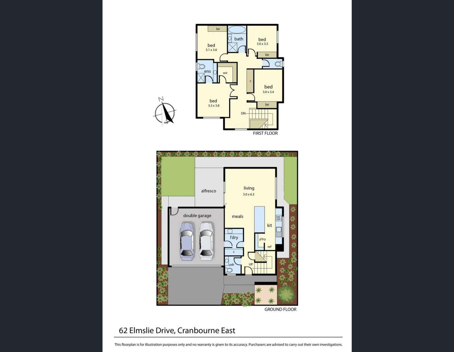Floorplan of Homely house listing, 62 Elmslie Drive, Cranbourne East VIC 3977