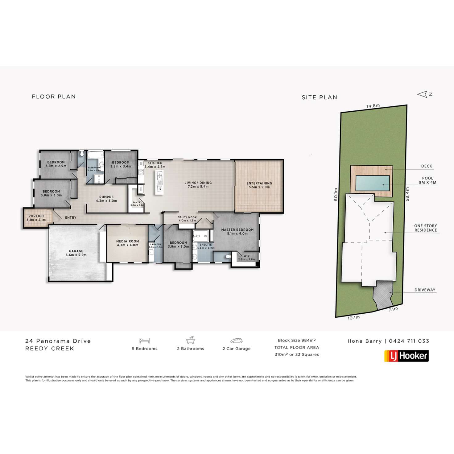 Floorplan of Homely house listing, 24 Panorama Drive, Reedy Creek QLD 4227
