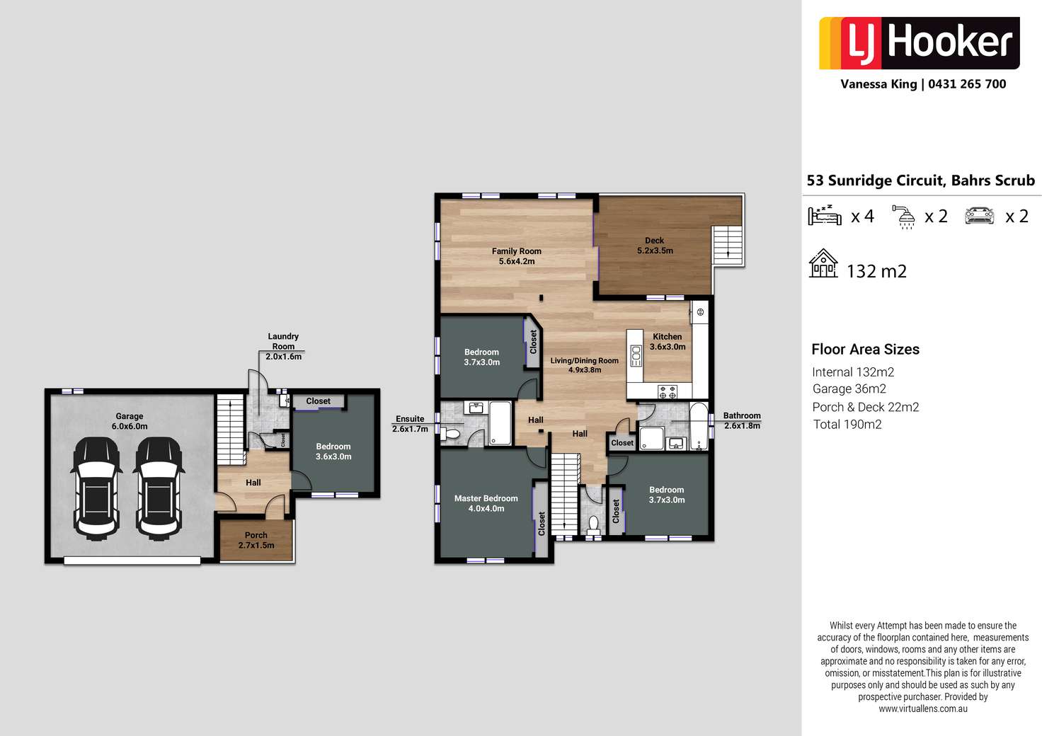 Floorplan of Homely house listing, 53 Sunridge Circuit, Bahrs Scrub QLD 4207
