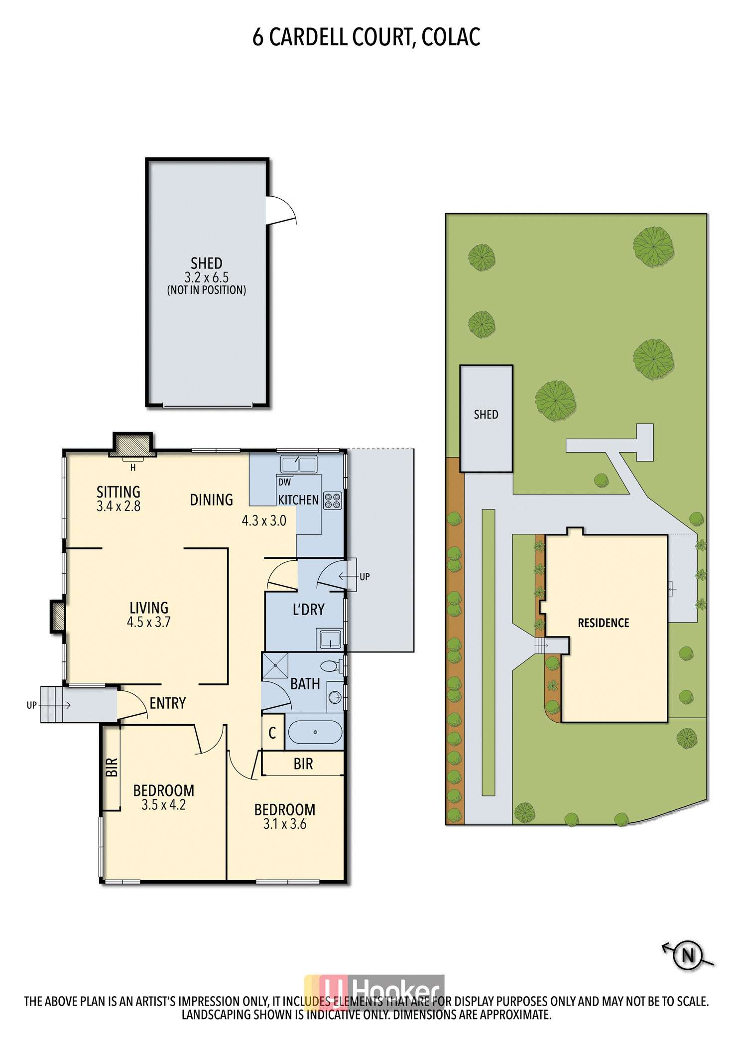 Floorplan of Homely house listing, 6 Cardell Court, Colac VIC 3250