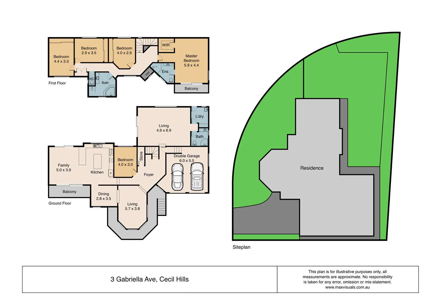 Floorplan of Homely house listing, 3 Gabriella Avenue, Cecil Hills NSW 2171