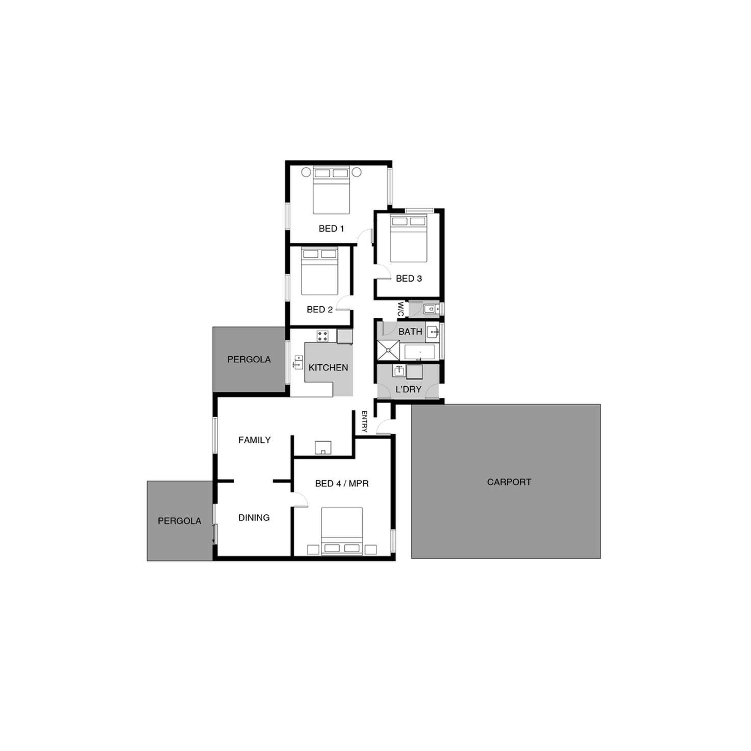 Floorplan of Homely house listing, 3 Kingston Street, Evatt ACT 2617