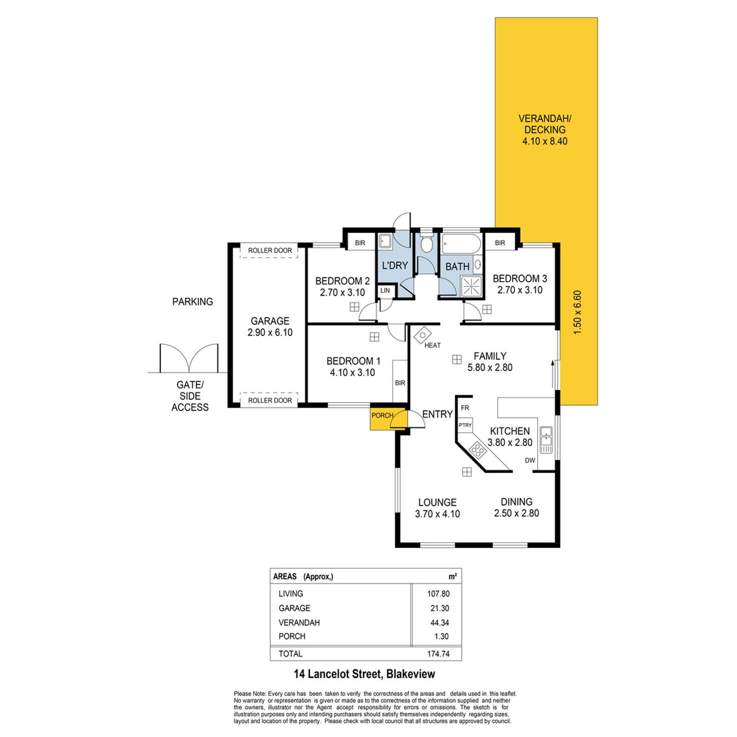 Floorplan of Homely house listing, 14 Lancelot Street, Blakeview SA 5114