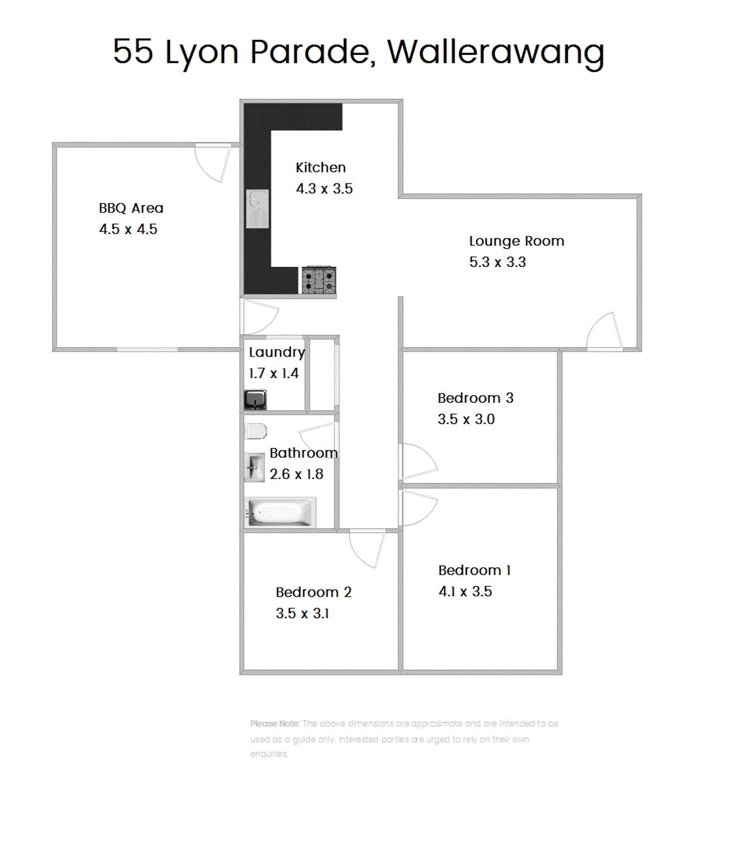 Floorplan of Homely house listing, 55 Lyon Parade, Wallerawang NSW 2845