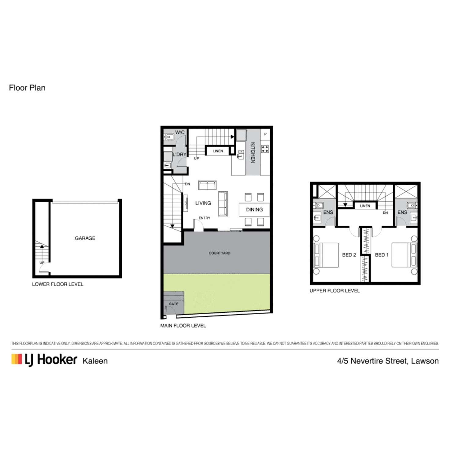 Floorplan of Homely townhouse listing, 4/5 Nevertire Street, Lawson ACT 2617