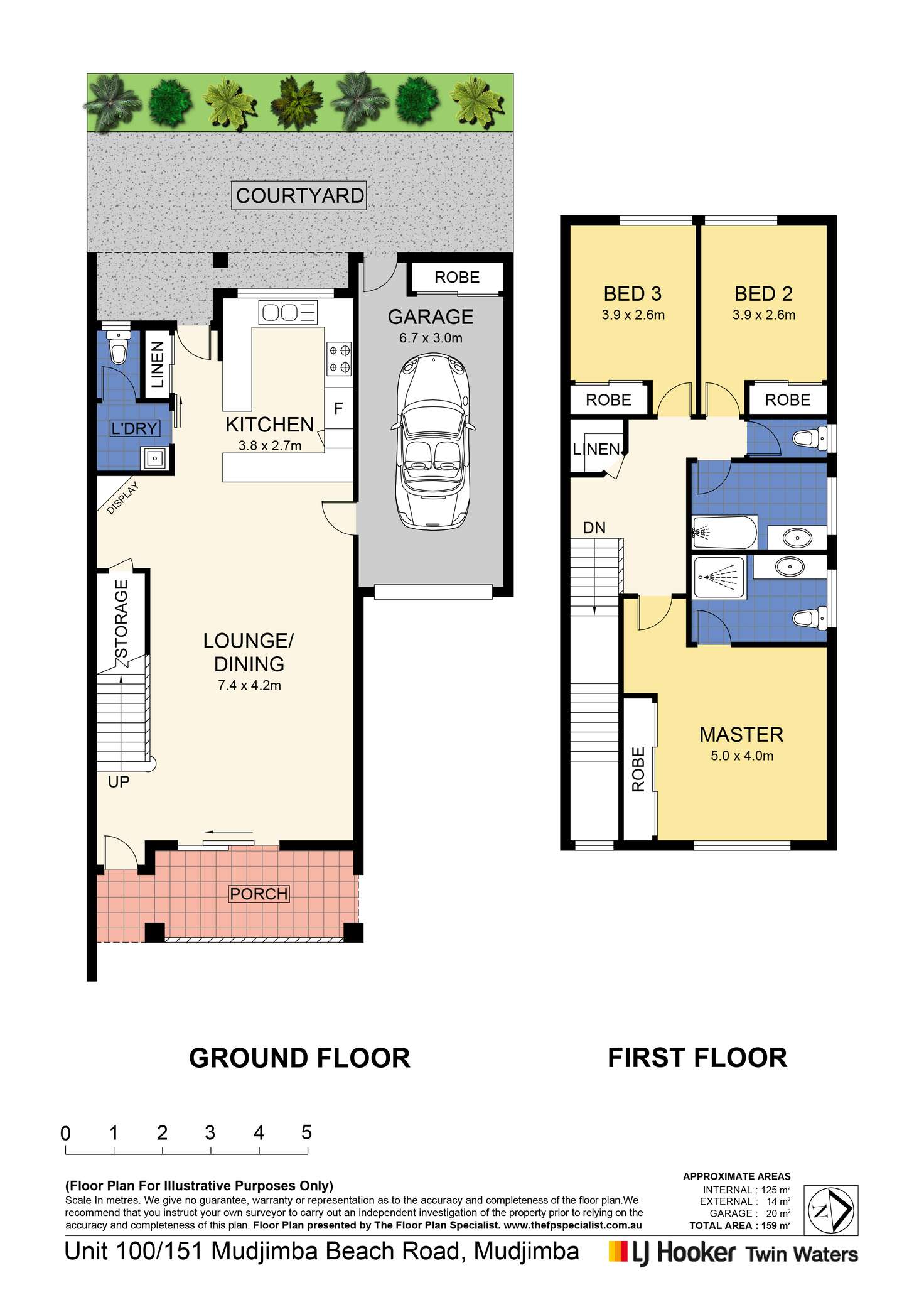Floorplan of Homely townhouse listing, 100/151-153 Mudjimba Beach Road, Mudjimba QLD 4564