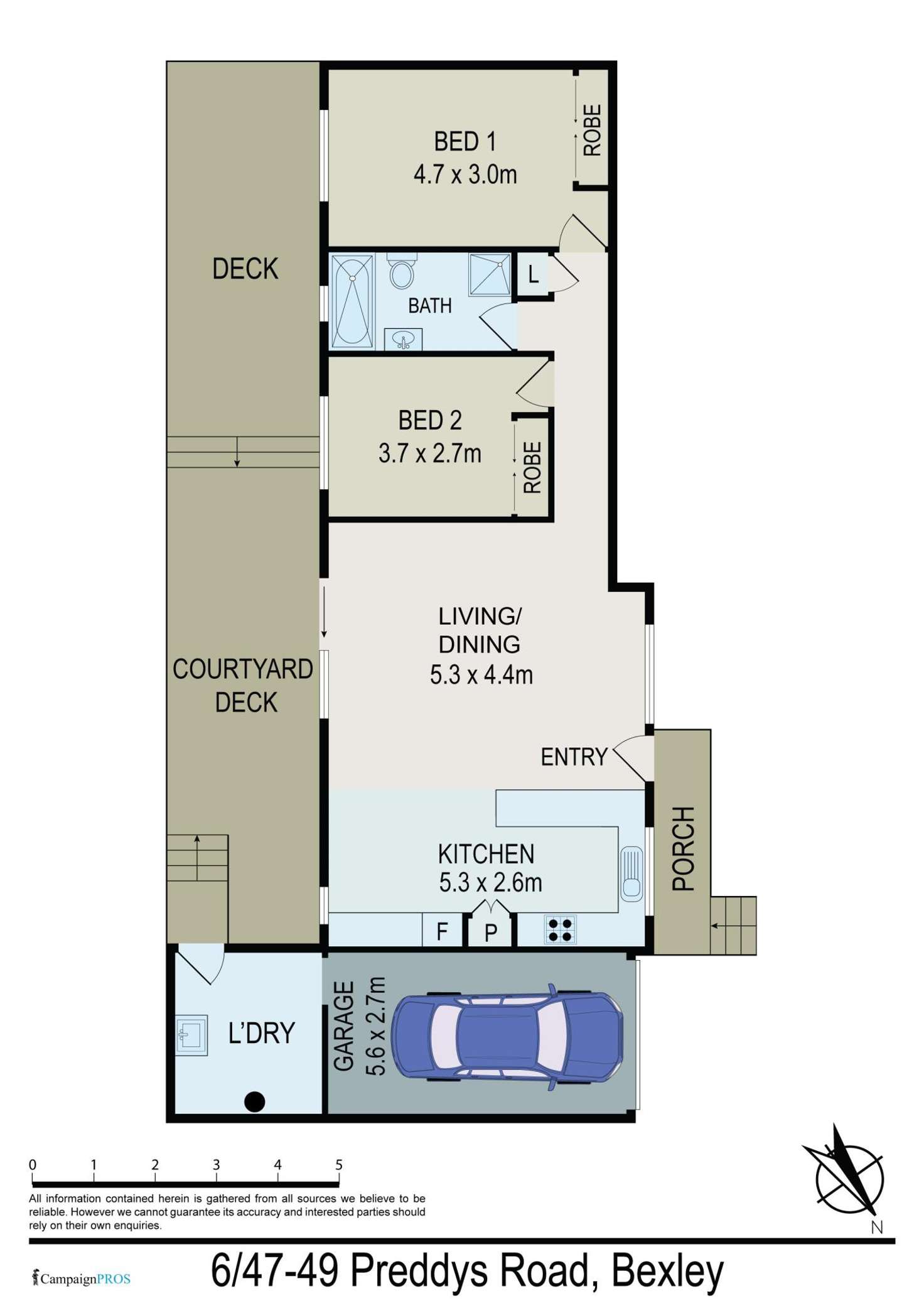 Floorplan of Homely villa listing, 6/47-49 Preddys Road, Bexley NSW 2207