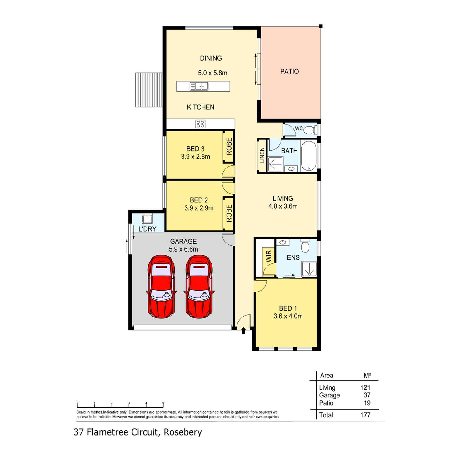 Floorplan of Homely house listing, 37 Flametree Circuit, Rosebery NT 832
