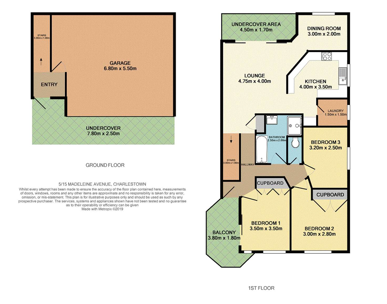 Floorplan of Homely townhouse listing, 5/15 Madeleine Avenue, Charlestown NSW 2290