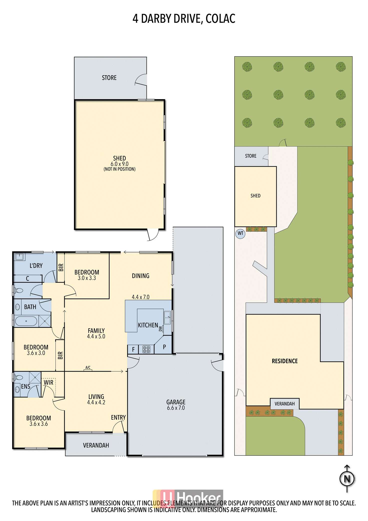 Floorplan of Homely house listing, 4 Darby Drive, Colac VIC 3250