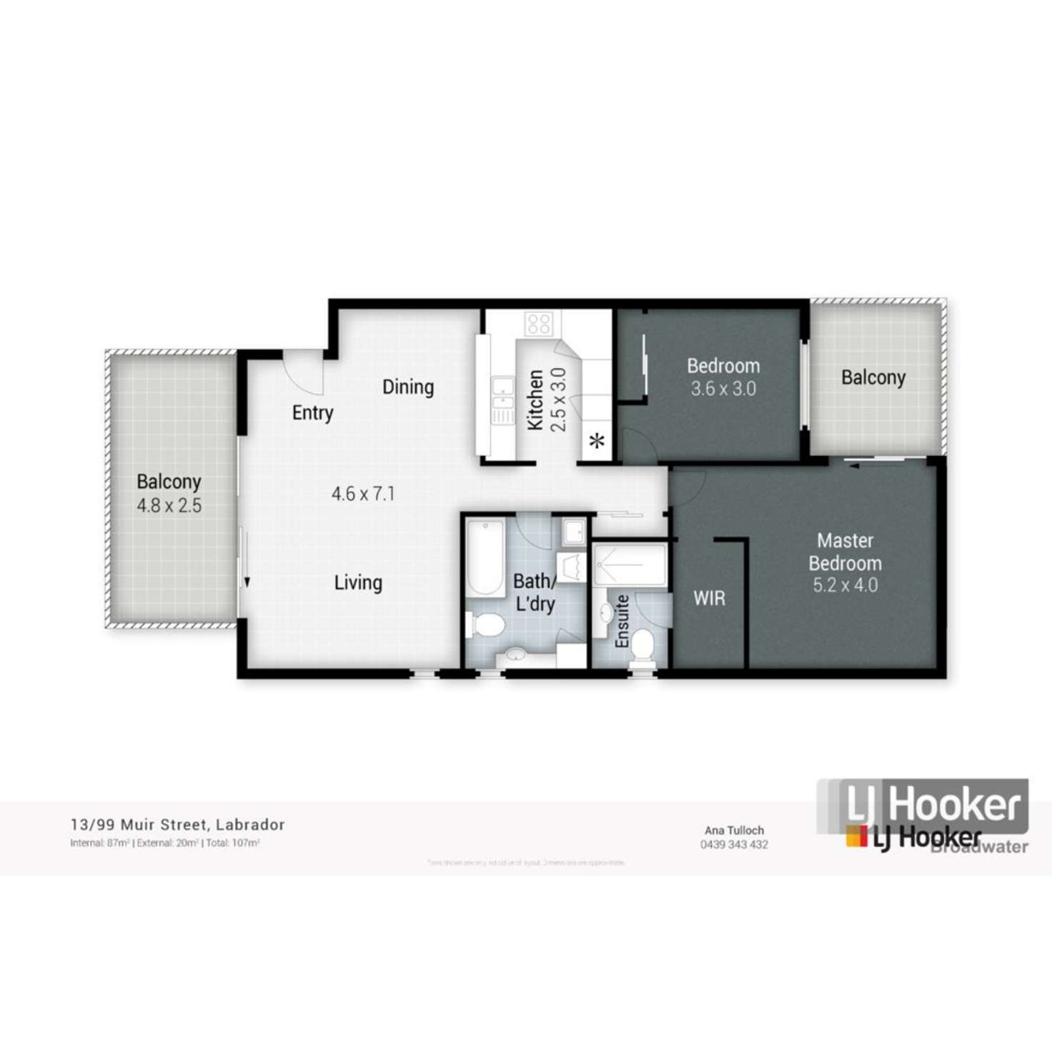 Floorplan of Homely unit listing, 13/99-103 Muir Street, Labrador QLD 4215