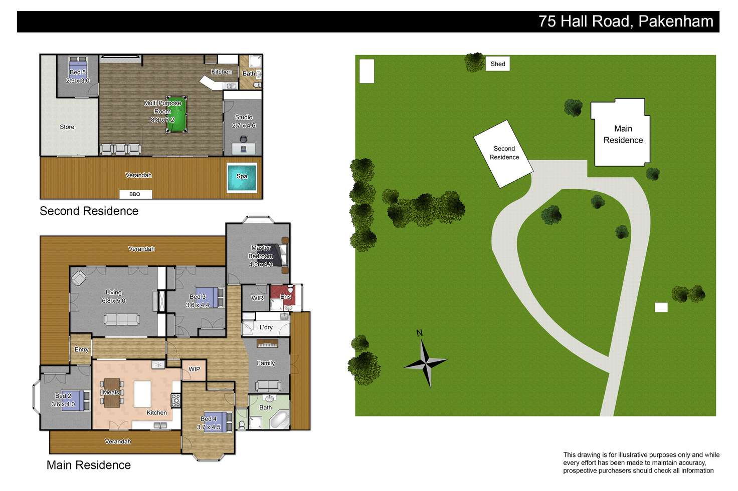 Floorplan of Homely house listing, 75 Hall Road, Pakenham South VIC 3810