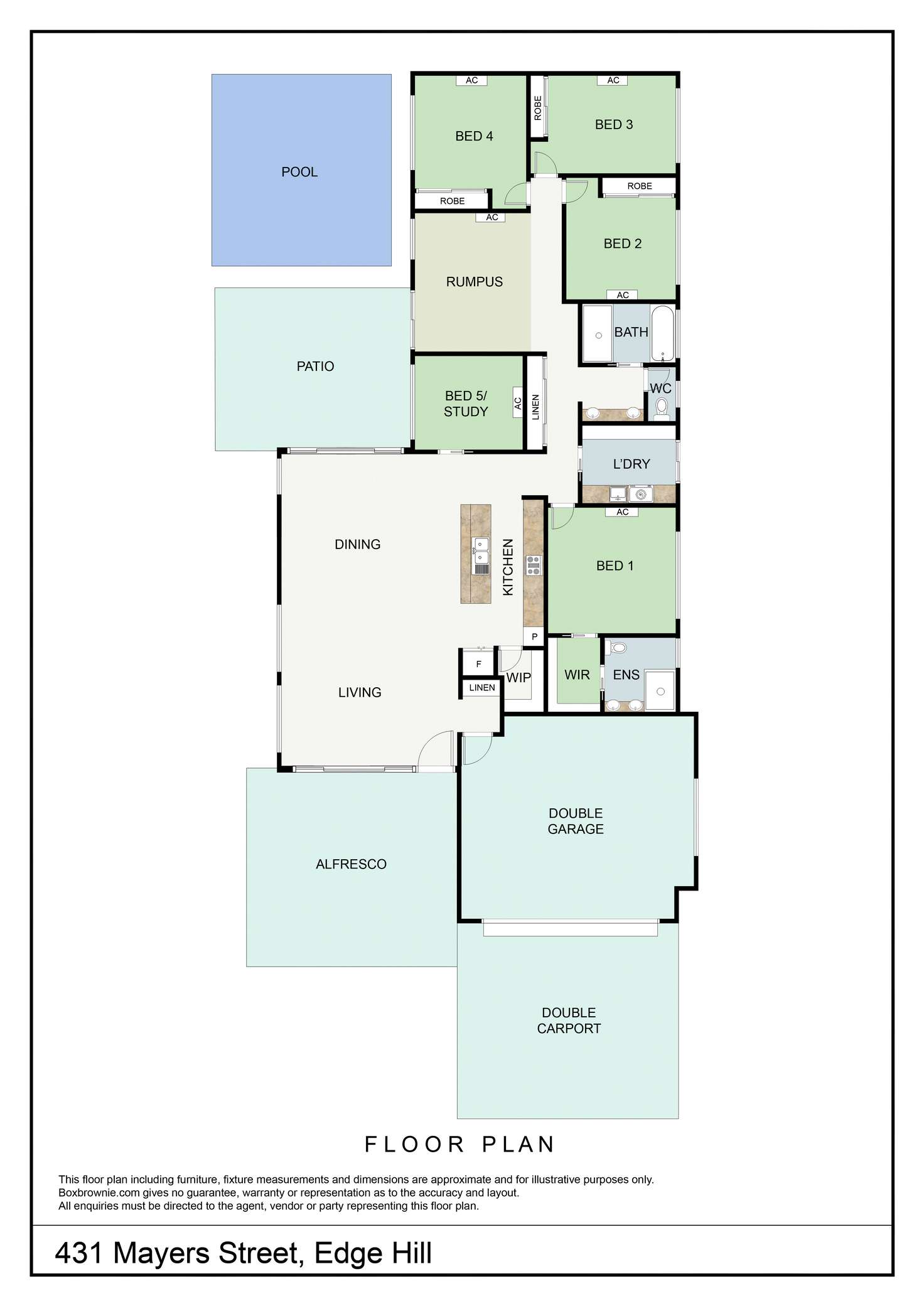 Floorplan of Homely house listing, 431 Mayers Street, Edge Hill QLD 4870