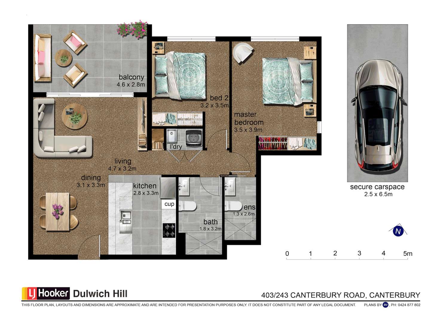 Floorplan of Homely unit listing, 403/243-249 Canterbury Rd, Canterbury NSW 2193