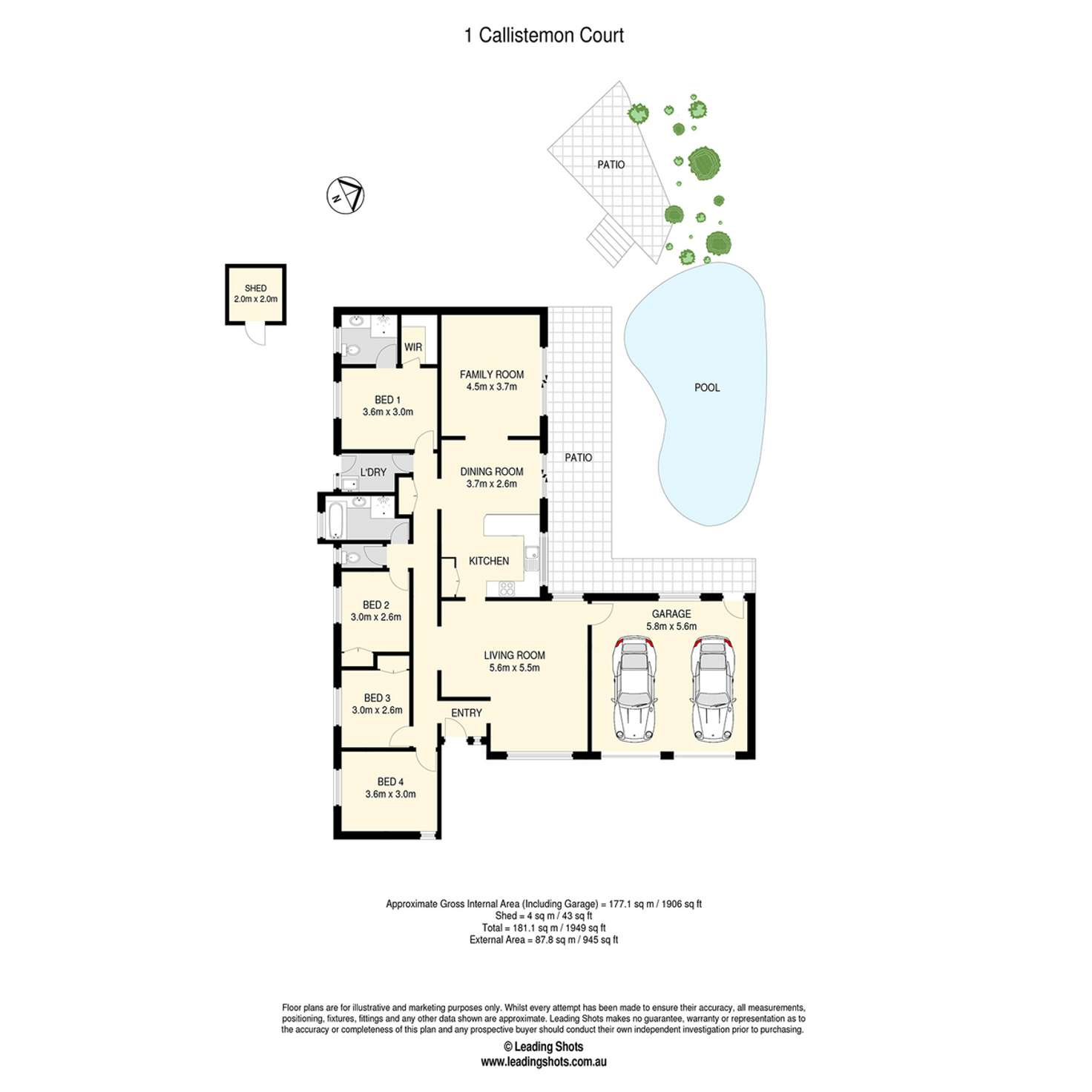 Floorplan of Homely house listing, 1 Callistemon Court, Albany Creek QLD 4035