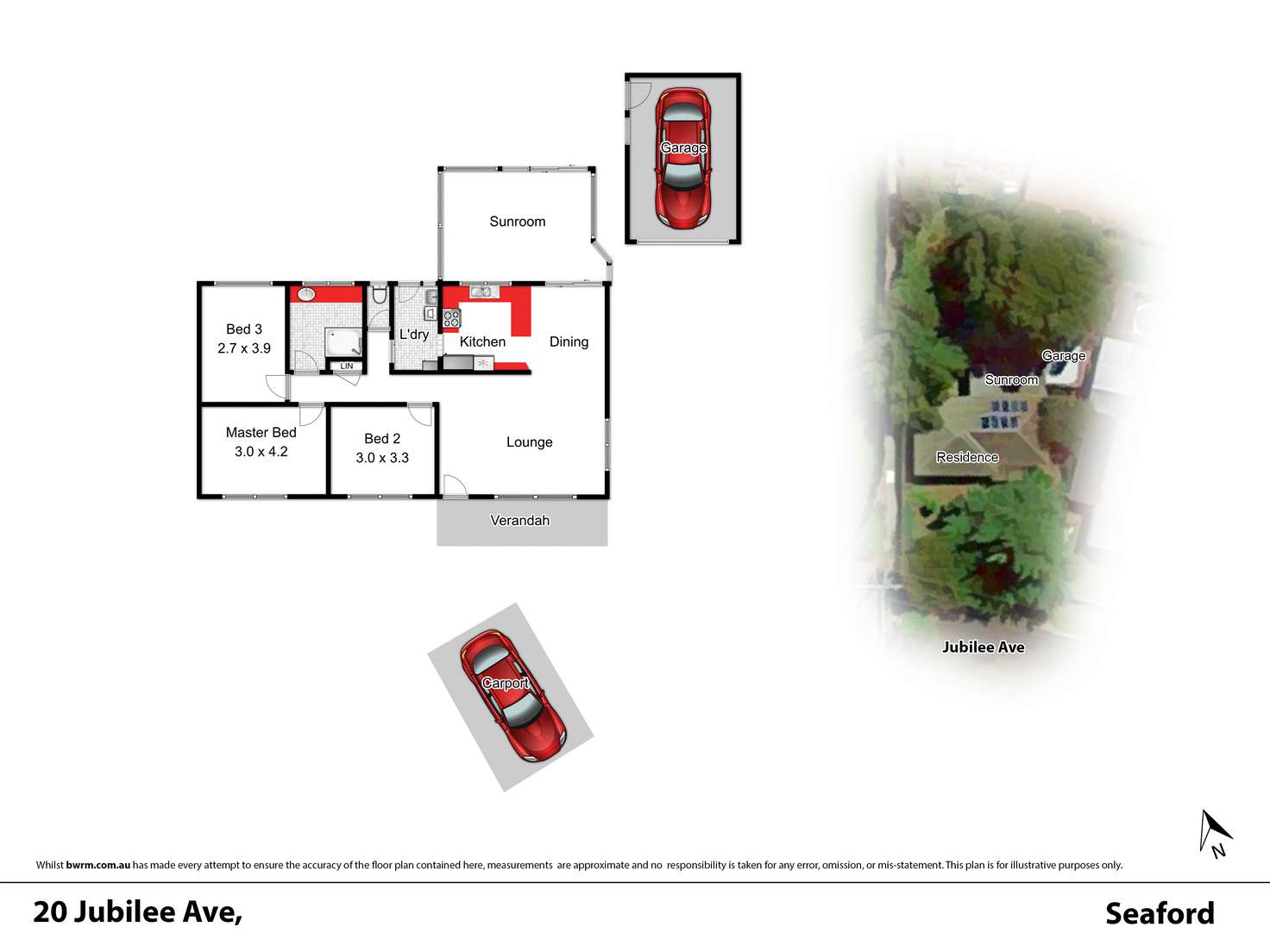 Floorplan of Homely house listing, 20 Jubilee Avenue, Seaford VIC 3198