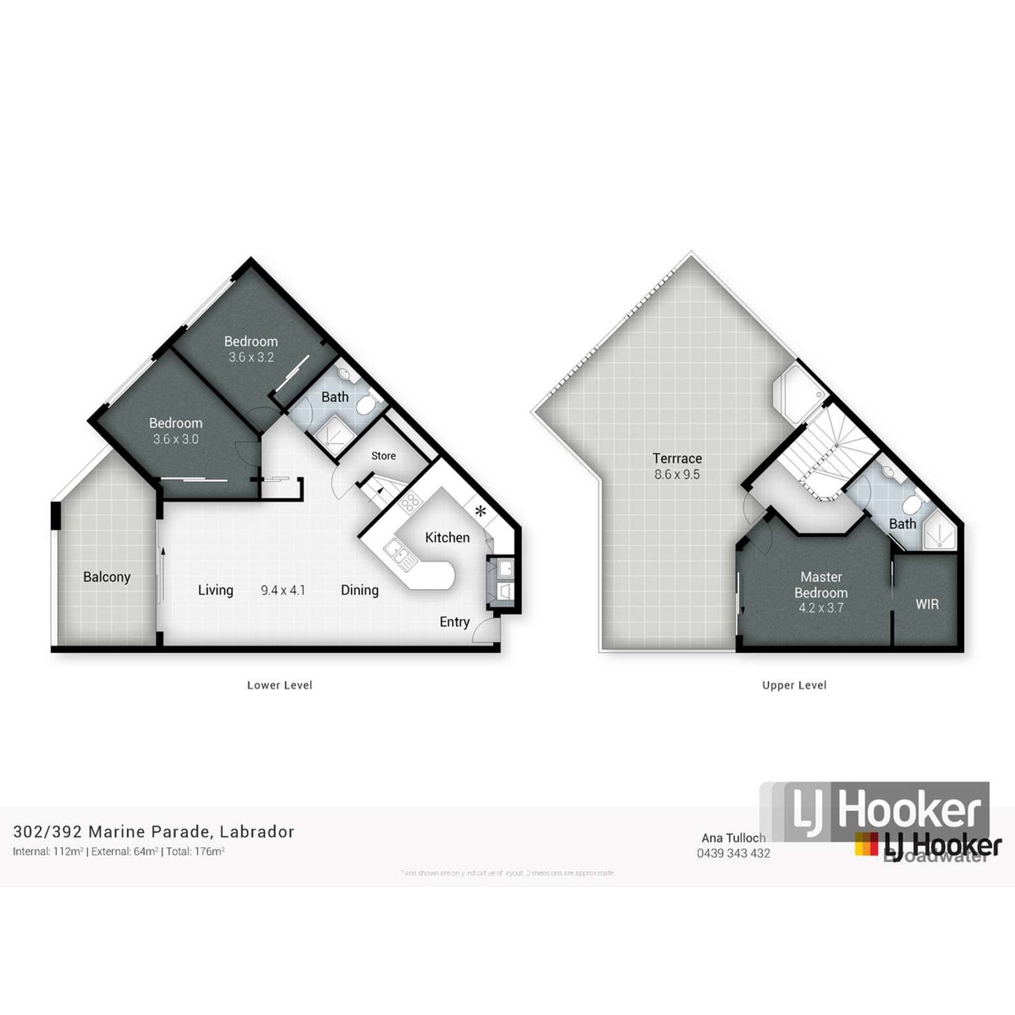 Floorplan of Homely unit listing, 302/392 Marine Parade, Labrador QLD 4215