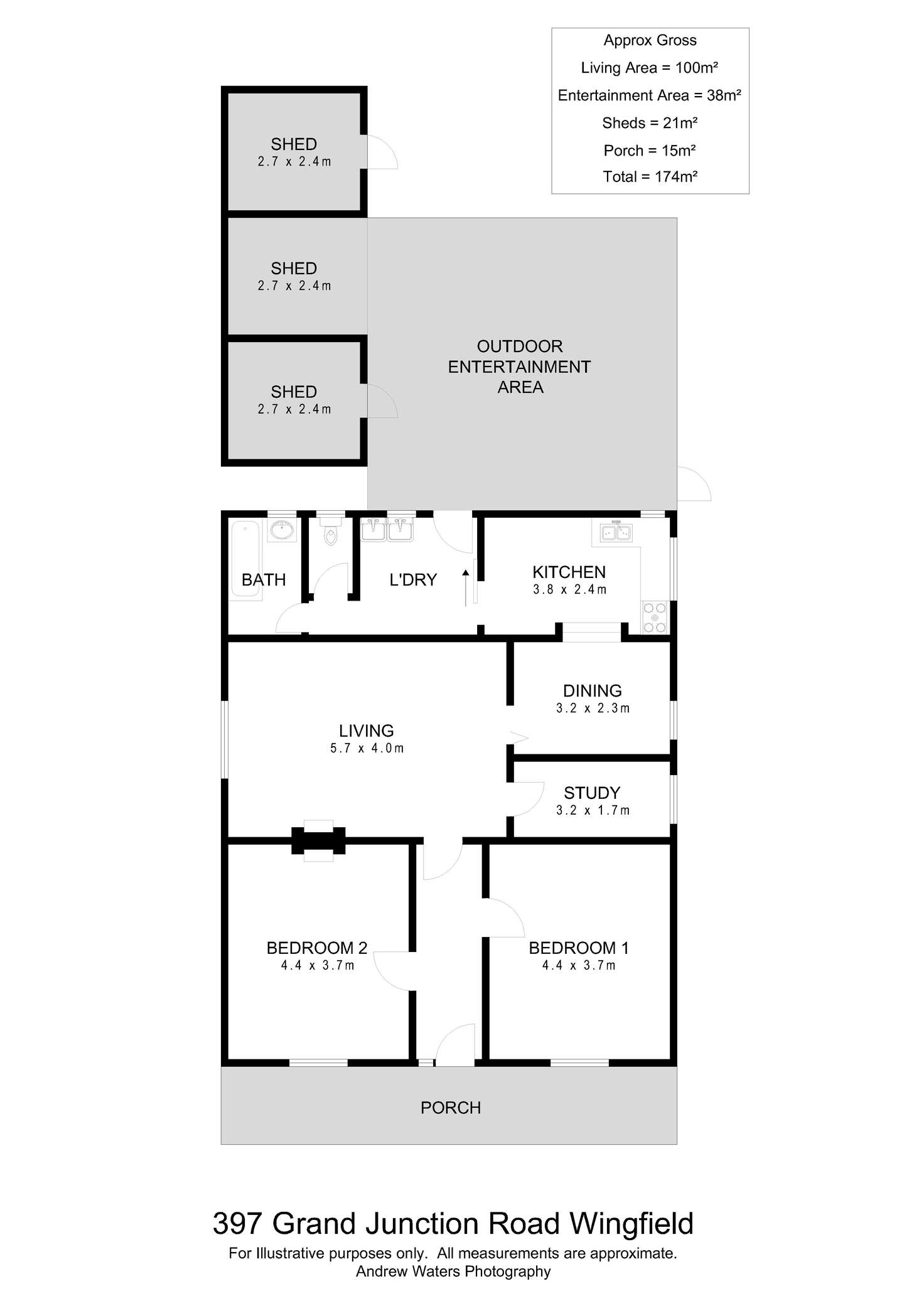 Floorplan of Homely house listing, 397 Grand Junction Road, Wingfield SA 5013