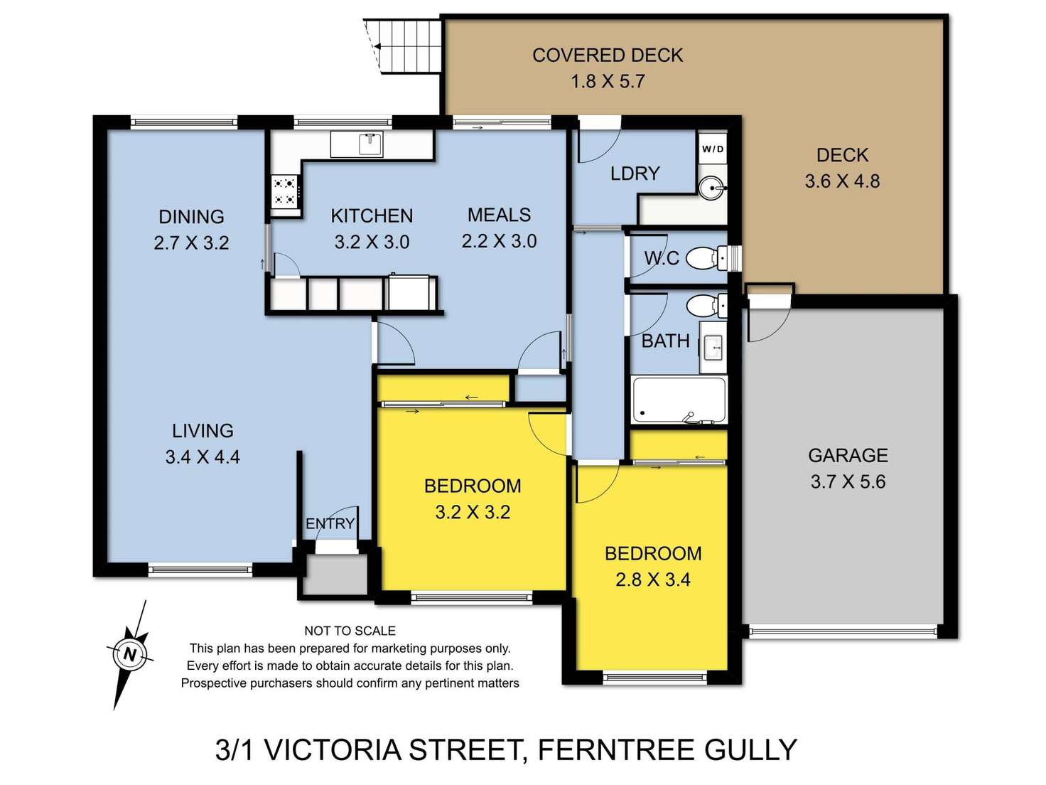 Floorplan of Homely unit listing, 3/1 Victoria Street, Ferntree Gully VIC 3156