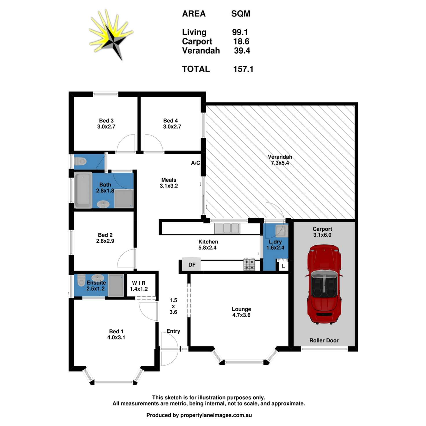 Floorplan of Homely house listing, 6 Redman Court, Andrews Farm SA 5114