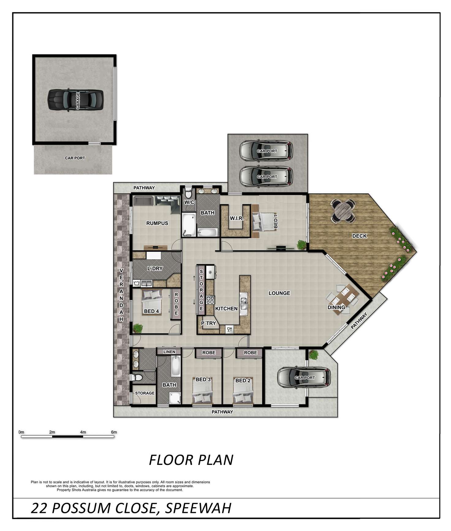 Floorplan of Homely house listing, 22 Possum Close, Speewah QLD 4881